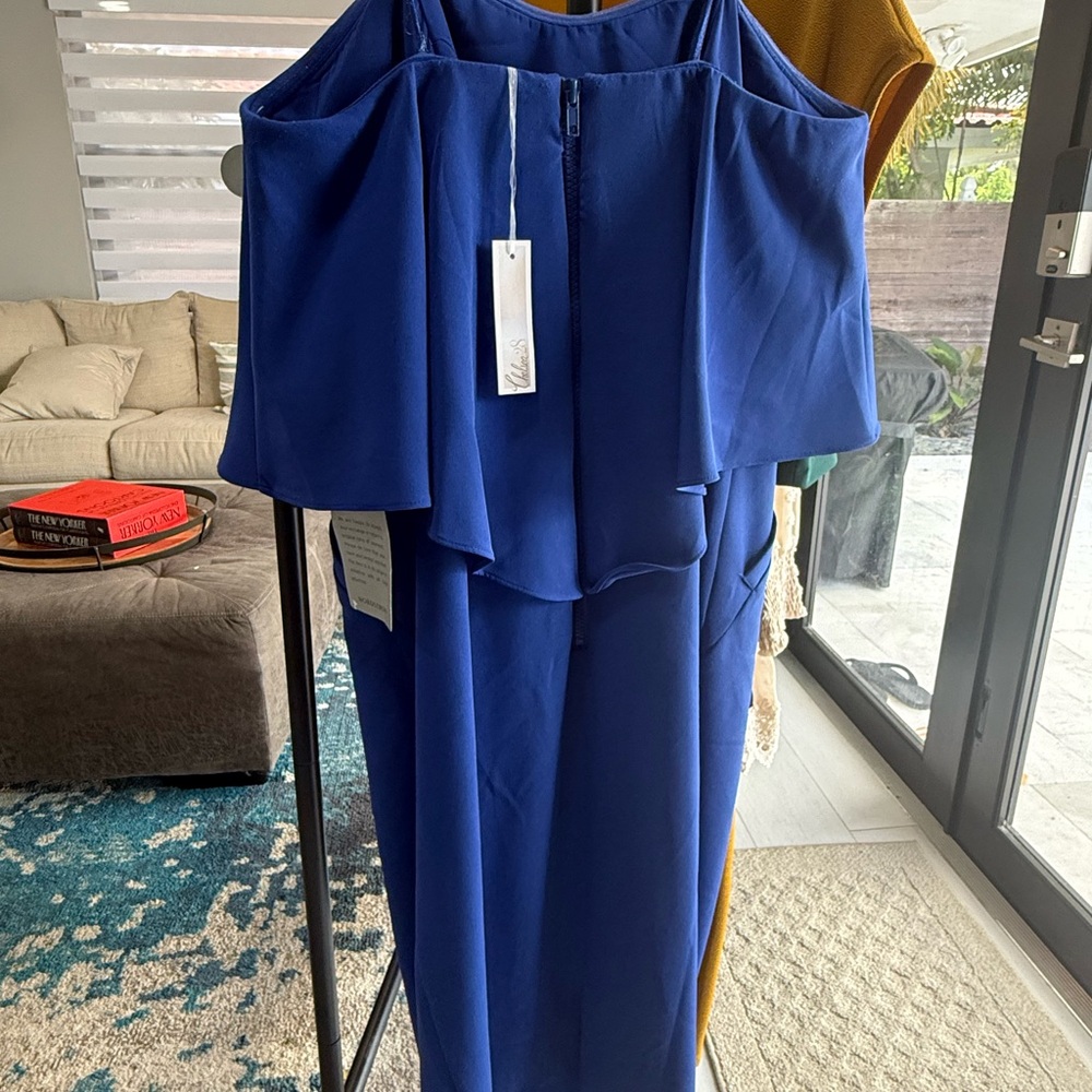 Chelsea28 Strapless Royal Blue Dress - Picture 2 of 5